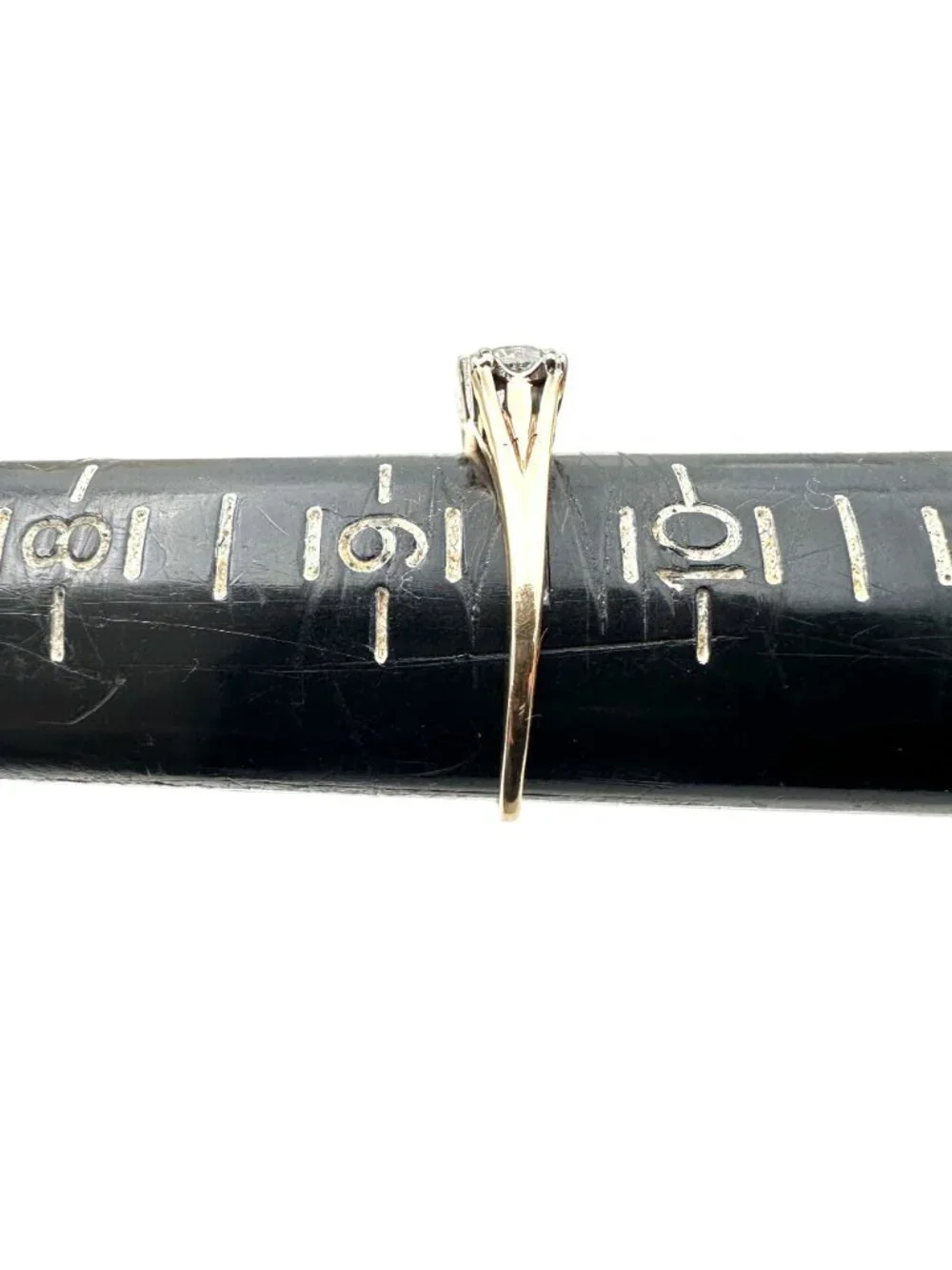 14K Yellow Gold Diamond Ring Womens Vintage 1 + ctw Size 9.5